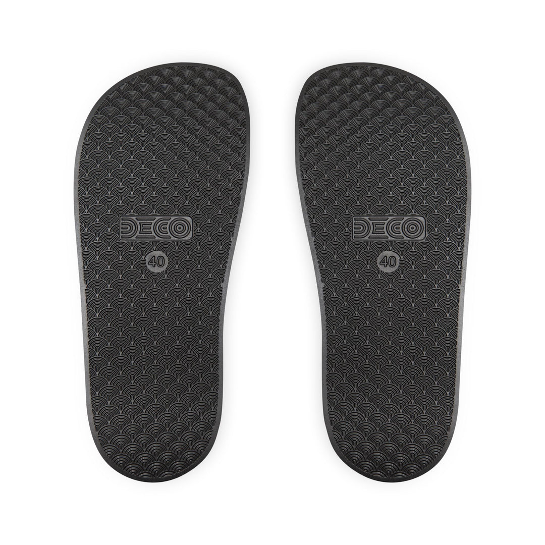 Men's Removable-Strap Sandals - Fun Summer Vibes with Unique Graphic Design
