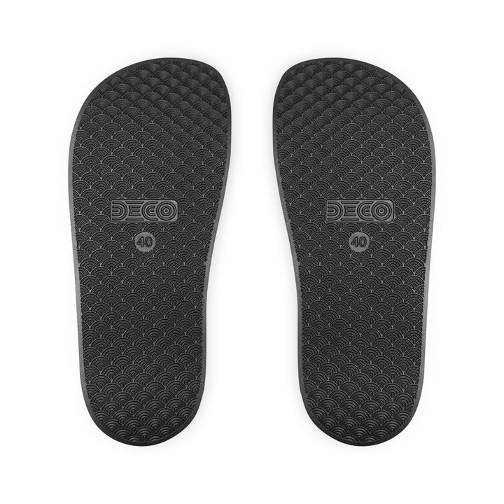 Men's Removable-Strap Sandals - Fun Summer Vibes with Unique Graphic Design